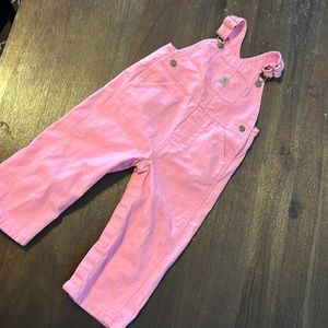 Combo- little girls overalls and long sleeve shirt